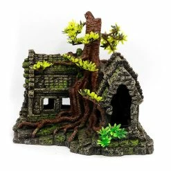 Cumdel Fish House Resin Imitation Wooden Root House Aquarium Ornement Pour La Décoration De L’aquarium -Pompe À Eau Boutique 267253111 max