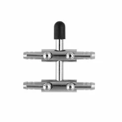 Cumdel Fish Tank Air Flow Control Lever Valve Séparateur De Distributeur D’oxygène En Acier Inoxydable Pour Aquarium