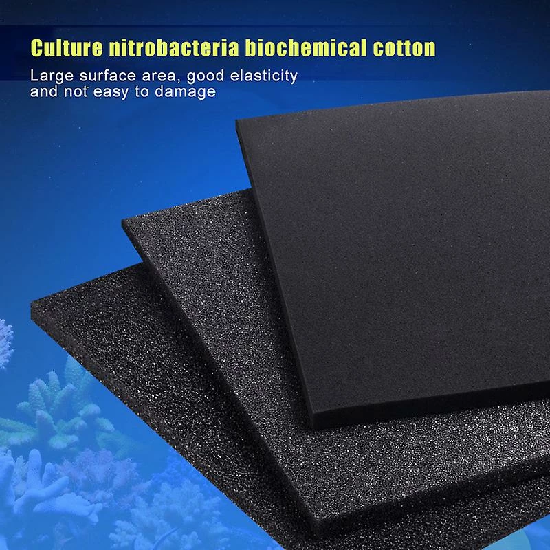 Cumdel Fish Tank Biochemical Filter Sponge Mousses De Filtration Noires Aquarium Pad Skimmer Longue Durée D’utilisation Éponge 3 Cumdel Fish Tank Biochemical Filter Sponge Mousses De Filtration Noires Aquarium Pad Skimmer Longue Durée D’utilisation Éponge – Image 3