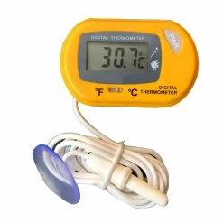 Cumdel Nouveau Lcd Digital Fish Tank Aquarium Température Eau Station Météo Sunction Up Thermomètre