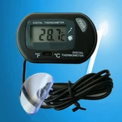 Cumdel Nouveau Lcd Digital Fish Tank Aquarium Température Eau Station Météo Sunction Up Thermomètre -Pompe À Eau Boutique 267269147 max