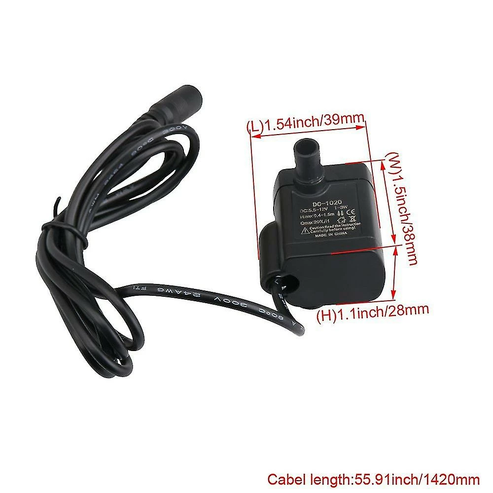 Unbranded Dc 3w 5.5v-12v Aquarium Fish Tank Fontaine Fontaine Pompe à Eau 3 Unbranded Dc 3w 5.5v-12v Aquarium Fish Tank Fontaine Fontaine Pompe à Eau – Image 3