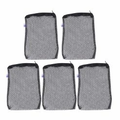 Toyvian 5pcs Sac Filtrant à Trou Fin Sac Filtrant à Glissière Sac Filtrant Creative Mesh Pouch Pour Aquarium Aquarium Fish Tank (noir, Taille L)