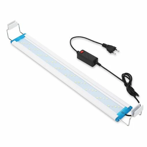 Unbranded Lampe D’aquarium Ultra-mince Quatre Rangées De Perles De Lampe 28cm Bleu Et Eau Blanche Herbe Lampe D’aménagement Paysager Fish Tank Bracket Lampe -Pompe À Eau Boutique 308666668 max