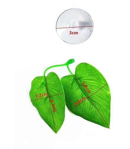 2pcs Fish Leaf Pad - Améliore La Santé De Betta En Simulant La Conception De L'habitat Naturel à Deux Feuilles, Une Grande Et Une Petite 2 2pcs Fish Leaf Pad - Améliore La Santé De Betta En Simulant La Conception De L'habitat Naturel à Deux Feuilles, Une Grande Et Une Petite – Image 2