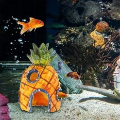 Aowear Bob L’éponge Pineapple House Fish Tank Swings Aquarium Accessoires Modèle -Pompe À Eau Boutique 326575412 max
