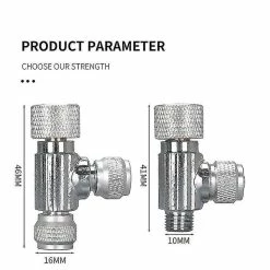 Unbranded Aquarium Co2 Régulateur De Bulle Unidirectionnel Diffuseur Mono-tête Double-tête Aiguille Valve Régulateur Fish T -Pompe À Eau Boutique 330467880 max