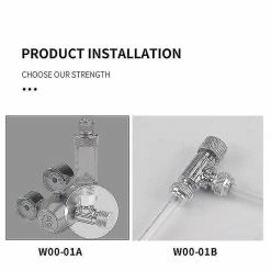 Unbranded Aquarium Co2 Régulateur De Bulle Unidirectionnel Diffuseur Mono-tête Double-tête Aiguille Valve Régulateur Fish T -Pompe À Eau Boutique 330467904 max