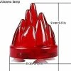 Hggqvvs Aquarium Light Volcano Bubble Light Fish Tank Décoration Light Pour Aquarium (coquille Rouge Lumière Rouge)