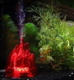 Hggqvvs Aquarium Light Volcano Bubble Light Fish Tank Décoration Light Pour Aquarium (coquille Rouge Lumière Rouge) -Pompe À Eau Boutique 378942989 max