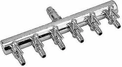 Unbranded Aquarium Air Flow Splitter Fish Tank Accessoires De Pompe à Air En Acier Inoxydable (6 Voies)