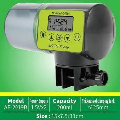 Unbranded Cool Automatique Fish Feeder Digital Fish Tank Aquarium Electrical Plastic Timer Feeder Food Feeding Distributeur Tool Fish Feeder -Pompe À Eau Boutique 502304440 max