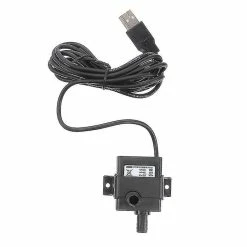 Unbranded Usb 120l / H 5v Mini Aquarium Submersible Portable Pompe à Eau Fish Tank Ultra Quiet Cooling Brushless (noir)