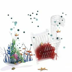 Santic Aquarium Cone Red Worm Feeder Fish Tank Mangeoire De Crevettes En Forme De V -Pompe À Eau Boutique 534389784 max