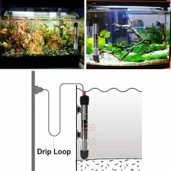 Boom Aquarium Heater Fish Tank Submersible Heater Turtle Heat Rod Avec Affichage De La Température Contrôleur De Température Externe 300w220v -Pompe À Eau Boutique 547487670 max