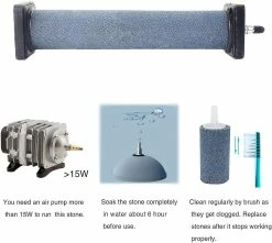 Unbranded 20cm Air Stone Cylindre Asc200 Bubble Diffuseur Airstones Pour Aquarium Fish Tank Pompe à Air -Pompe À Eau Boutique 553926050 max