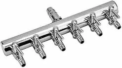 Unbranded Aquarium Air Flow Splitter Fish Tank Accessoires De Pompe à Air En Acier Inoxydable (6 Voies)
