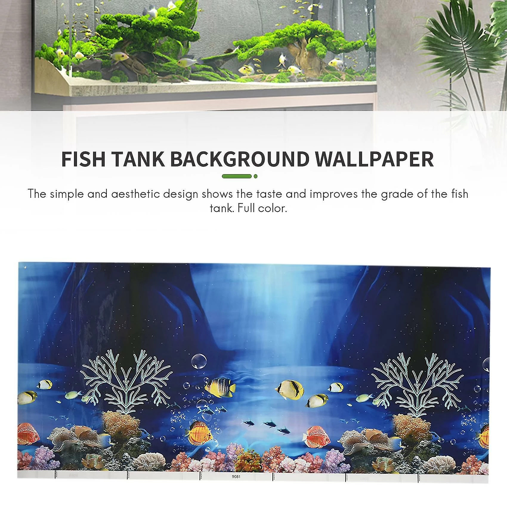 Unbranded Blue Fresh Sea Background Aquarium Ocean Landscape Poster Fish Tank Background 2 Unbranded Blue Fresh Sea Background Aquarium Ocean Landscape Poster Fish Tank Background – Image 2