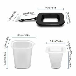 SANNE Fish Tank Red Worm Cup Red Worm Feeder Entonnoir Cône Avec Ventouse -Pompe À Eau Boutique 556187766 max