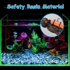 Santic 2pcs / 4pcs Diver Aquarium Décoration Fish Tank Accessoires Ajouter Atmosphère Paysage Sous-marin Réservoirs D’eau Douce Ornements En Résine -Pompe À Eau Boutique 558005044 max