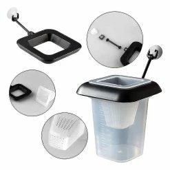 1mor Aquarium Feeding Station Fish Feeding Ring - Bol D’alimentation Red Worm