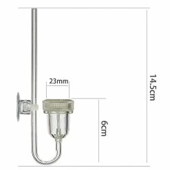 SANNE Diffuseur De Co2 D’aquarium, Fish Tank Système D’atomiseur De CO2 Acrylique Slim Transpare -Pompe À Eau Boutique 569163526 max