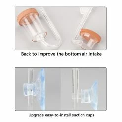 SANNE Diffuseur De Co2 D’aquarium, Fish Tank Système D’atomiseur De CO2 Acrylique Slim Transpare -Pompe À Eau Boutique 569163776 max