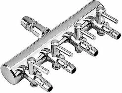 Unbranded Aquarium Air Flow Splitter Fish Tank Air Control Valve En Acier Inoxydable Aquarium (4 Voies)