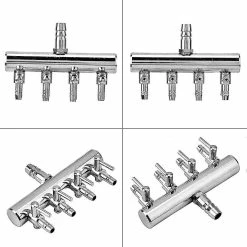 Unbranded Aquarium Air Flow Splitter Fish Tank Air Control Valve En Acier Inoxydable Aquarium (4 Voies) -Pompe À Eau Boutique 581153758 max