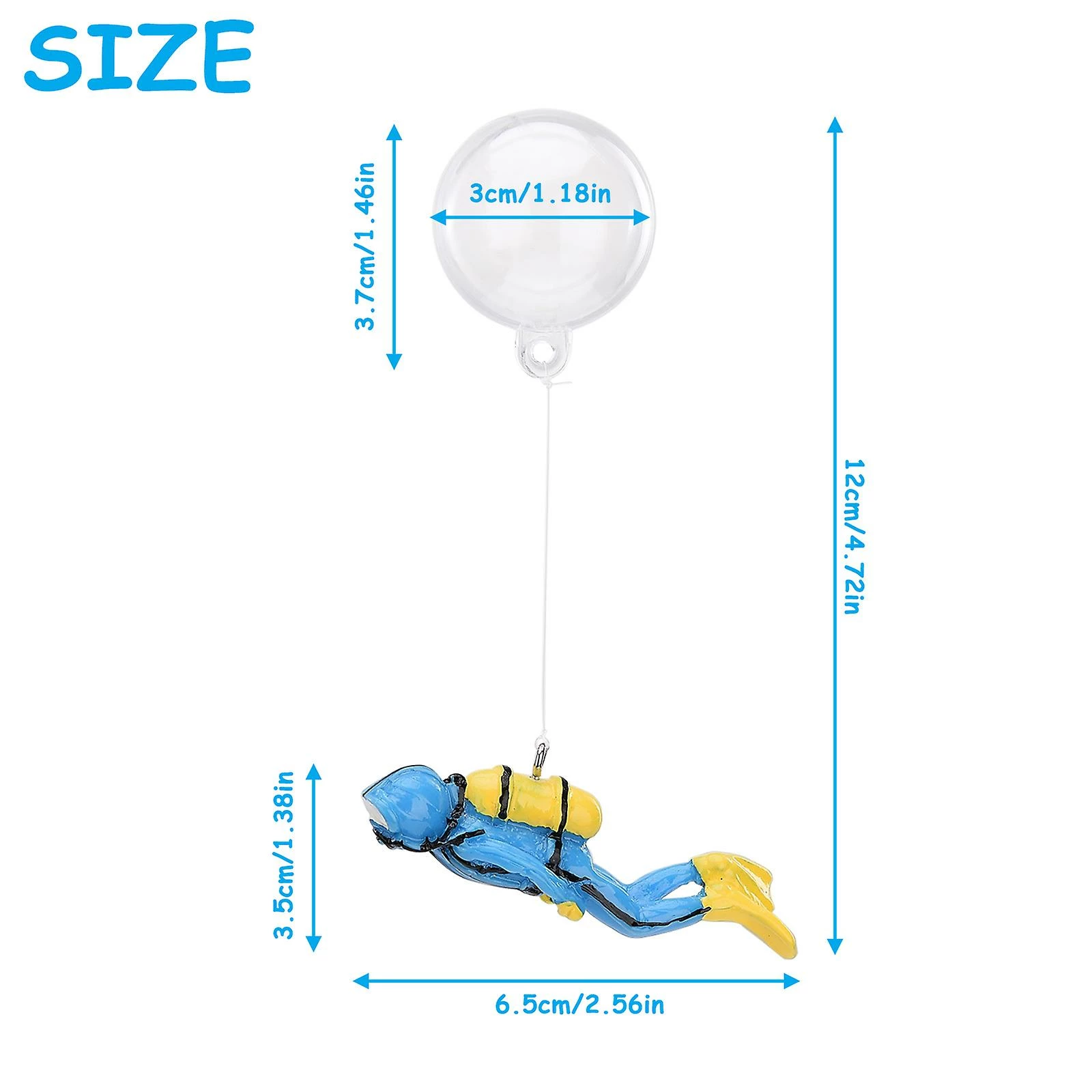 Unbranded Plongeur Aquarium Décoration Fish Tank Accessoires Ajouter Atmosphère Paysage Sous-marin Réservoirs D’eau Douce Ornements En Résine 2 Unbranded Plongeur Aquarium Décoration Fish Tank Accessoires Ajouter Atmosphère Paysage Sous-marin Réservoirs D’eau Douce Ornements En Résine – Image 2