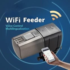 Woosien Aquarium Automatique Aquarium Fish Tank Food Feeder Timing / Wifi Sans Fil Télécommande Intelligente Fish Tank Distributeur