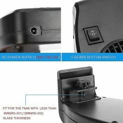 Woosien Aquarium Coldwind Ventilateur De Refroidissement Hang On Fish Tank Water Plant Marine Cooler Contrôle De La Température Dc Régulation à Deux Vitesses 110v-240v -Pompe À Eau Boutique 608402367 max