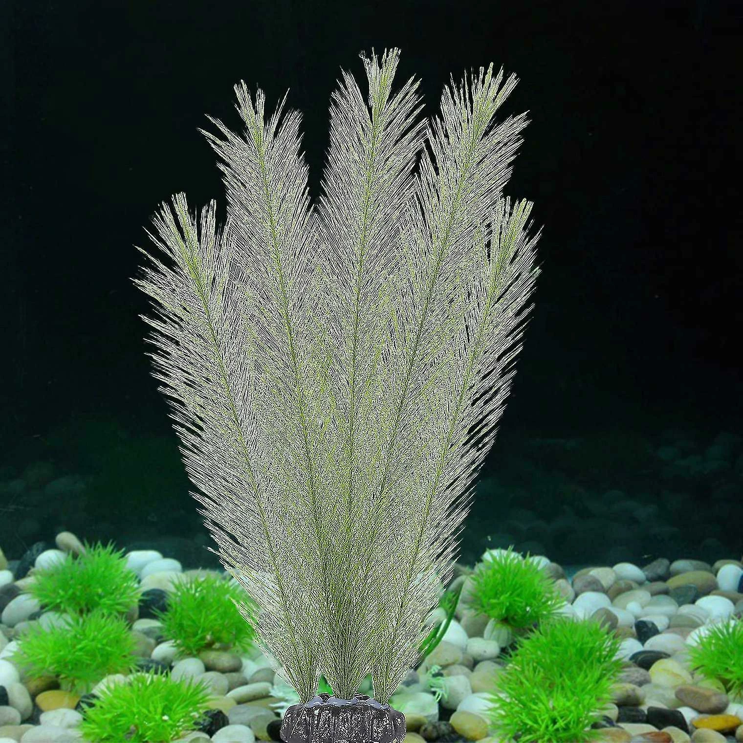 Nufasion Décorations D’aquarium Fish Tank Plantes D’eau Verte Artificielles En Tissus De Soie Plastique, Non Toxi 3 Nufasion Décorations D’aquarium Fish Tank Plantes D’eau Verte Artificielles En Tissus De Soie Plastique, Non Toxi – Image 3