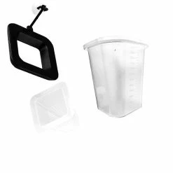 Toyvian 3pcs Poissonnière Durable Prime Blood Worm Feeding Cup Buoyancy Circle Measuring Cup Pour Aquarium Fish Feeding Fish Tank