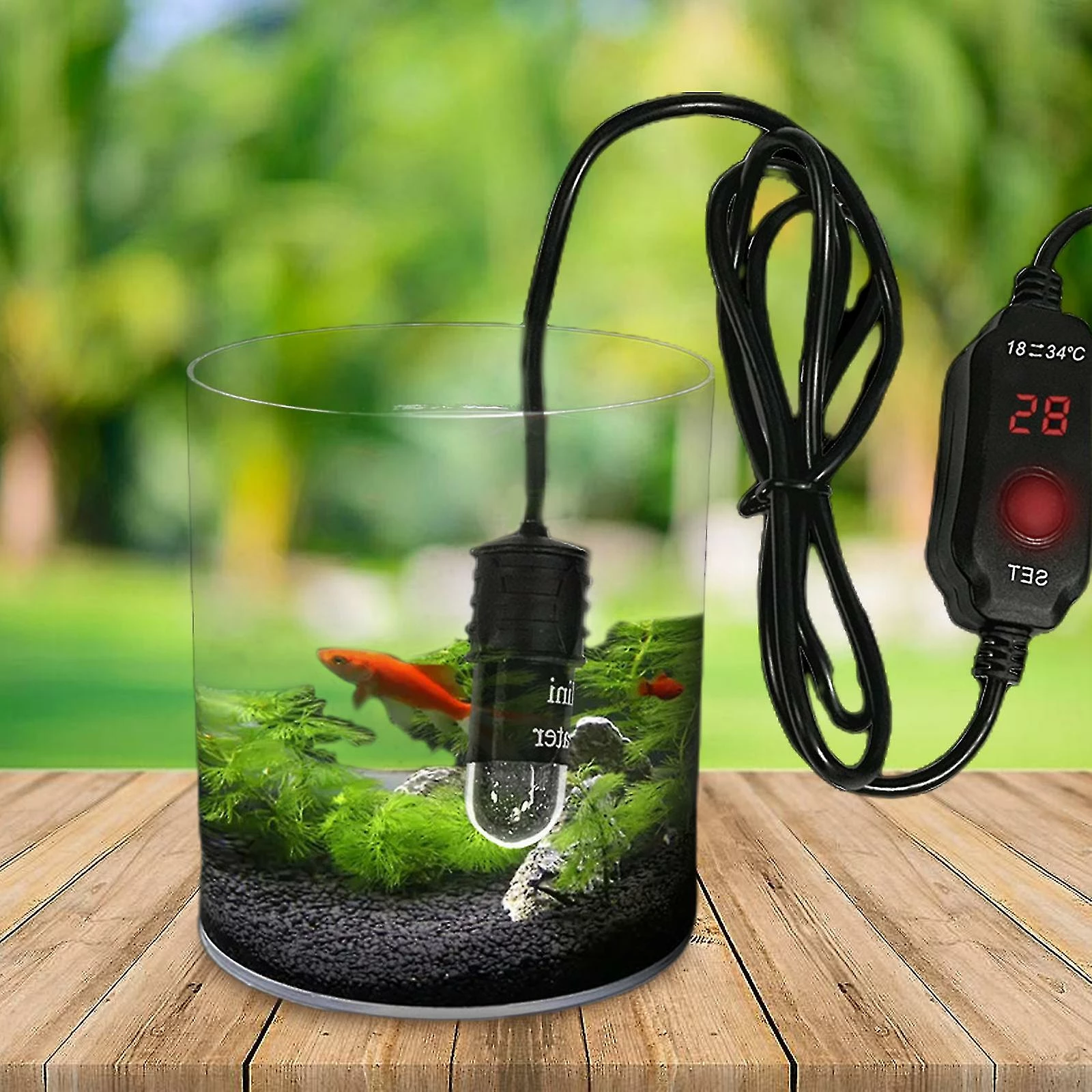 Hcankcan 10w Aquarium Heater Submersible Fish Tank Heater Chauffant Réglable Turtle Heater Super Mini Aquarium Heater Avec Thermostat D’affichage Numérique 5 Hcankcan 10w Aquarium Heater Submersible Fish Tank Heater Chauffant Réglable Turtle Heater Super Mini Aquarium Heater Avec Thermostat D’affichage Numérique – Image 5
