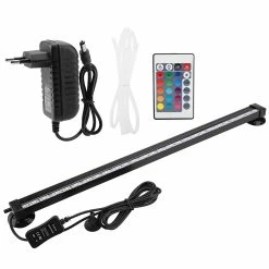 Gegong Fish Tank Bubble Light Lumière LED Sous-marine Avec Télécommande Kit De Lumière D’aquarium 46cm Eu Plug