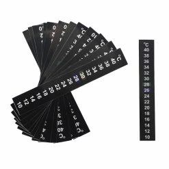 Unbranded 12pcs Portable Fish Tank Aquarium Stick-on Thermographe Mesure De Température Celsius Thermomètre Stic