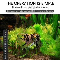 Unbranded 12pcs Portable Fish Tank Aquarium Stick-on Thermographe Mesure De Température Celsius Thermomètre Stic -Pompe À Eau Boutique 688087989 max