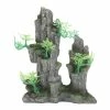 Favrison Aquarium Mountain Ornament Simulation Landscape Resin Fish Tank Rockery Decoration For Saltwater Freshwater