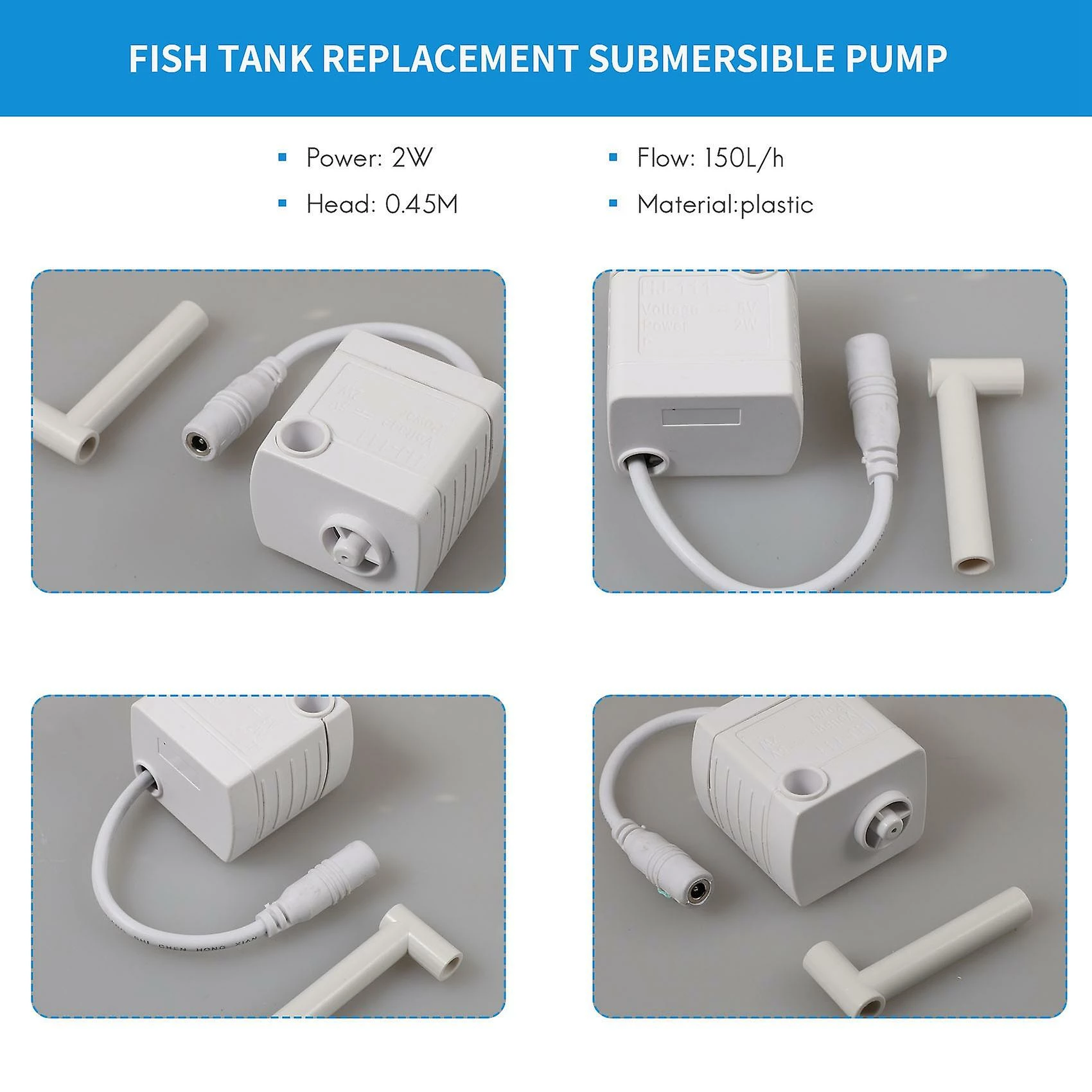 Unbranded 5v Pompe à Eau Fish Tank Remplacement Submersible Pump Super Silent Household Multifunctional Diy Cir 4 Unbranded 5v Pompe à Eau Fish Tank Remplacement Submersible Pump Super Silent Household Multifunctional Diy Cir – Image 4