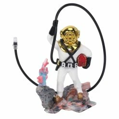 Unbranded Aquarium Fish Tank Sea Treasure Diver Air Action Ornement Décoration Résine Cadeau Sous-marin Decorati