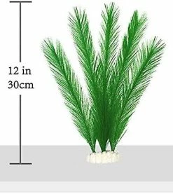 Linkrunning 3pcs Aquarium Décorations Fish Tank 30cm / 11 « Plantes D’eau Verte Artificielles -Pompe À Eau Boutique 769155426 max
