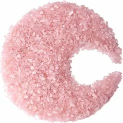 Unbranded Rose Quartz Crystal Chips Fish Tank Gravel Vase Filler Stones Crushed Crystals Gemstone Polished Healing Crystals Natural Quartz Stone 0.44lbs 200g