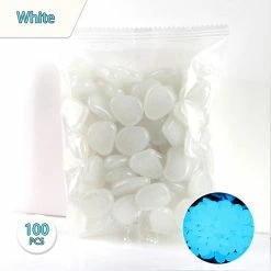 Unbranded Glow In The Dark Pebbles, Glowing Rocks For Aquarium Decoration, Outdoor Decor, Garden Lawn Yard, Walkway, Fish Tank, Pathway, Driveway (White-200pcs) -Pompe À Eau Boutique 783774197 max