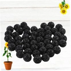 Unbranded Filters 100pcs For - Black Balls Media Filtration Biological Mm Biochemical Fish Filter- Filter Aquarium Tank Inch Aquarium Sponge Filter 3.6X3.6X.6cm -Pompe À Eau Boutique 783776490 max