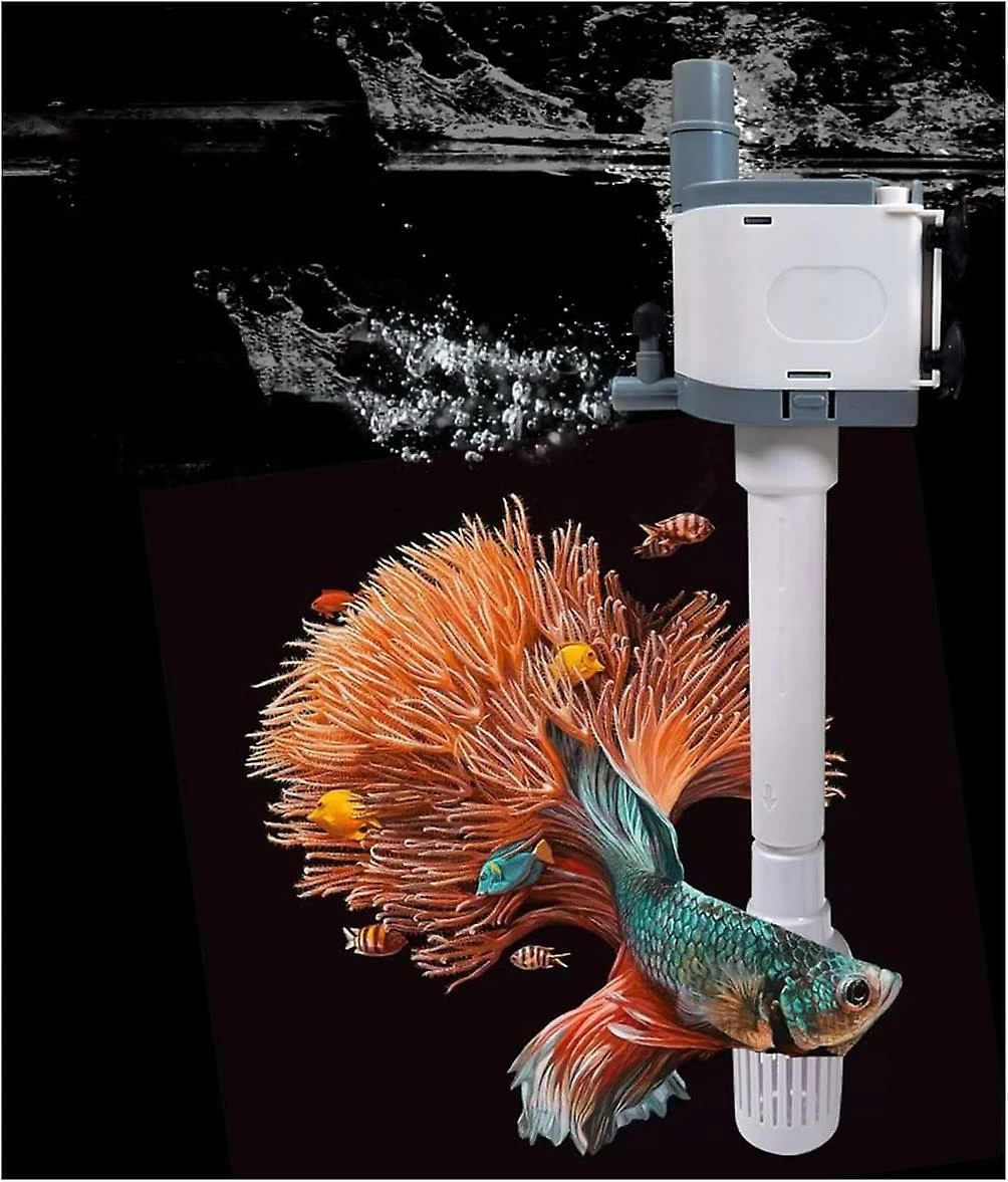 Unbranded Aquarium Fish Filter 3 In 1 Multi-Function Oil Film Filter Pump 360-1000L/H Submersible Water Filter Pump (ZY-N37 15W 266GPH(1000L/H)) 2 Unbranded Aquarium Fish Filter 3 In 1 Multi-Function Oil Film Filter Pump 360-1000L/H Submersible Water Filter Pump (ZY-N37 15W 266GPH(1000L/H)) – Image 2