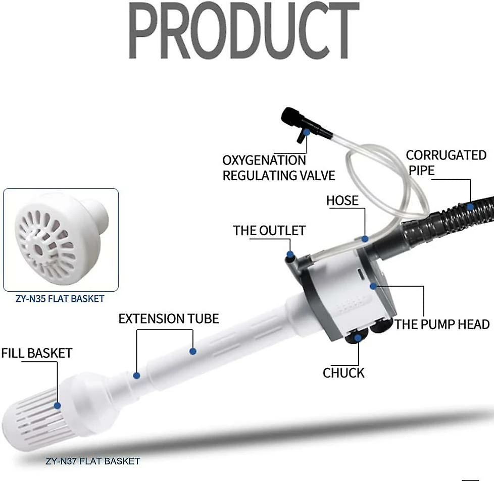 Unbranded Aquarium Fish Filter 3 In 1 Multi-Function Oil Film Filter Pump 360-1000L/H Submersible Water Filter Pump (ZY-N37 15W 266GPH(1000L/H)) 4 Unbranded Aquarium Fish Filter 3 In 1 Multi-Function Oil Film Filter Pump 360-1000L/H Submersible Water Filter Pump (ZY-N37 15W 266GPH(1000L/H)) – Image 4