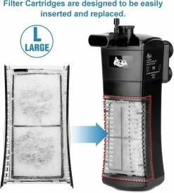 Unbranded 8 Pack Aquarium Replacement Filter Cartridge Fish Tank Filter Cartridge Aquarium Internal Filter (Large) 8 Pack Filter Cartridge L -Pompe À Eau Boutique 783776623 max