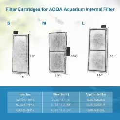 Unbranded 8 Pack Aquarium Replacement Filter Cartridge Fish Tank Filter Cartridge Aquarium Internal Filter (Large) 8 Pack Filter Cartridge L -Pompe À Eau Boutique 783776626 max 4