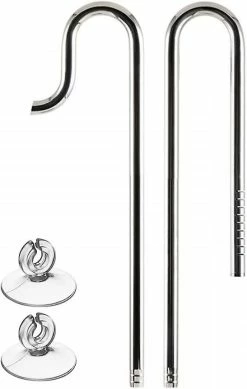 Unbranded Aquarium Filter Inflow Outflow Lily Water Pipe,12/16mm Stainless Steel Fish Tank Filter Tube For Aquarium Planted Tank